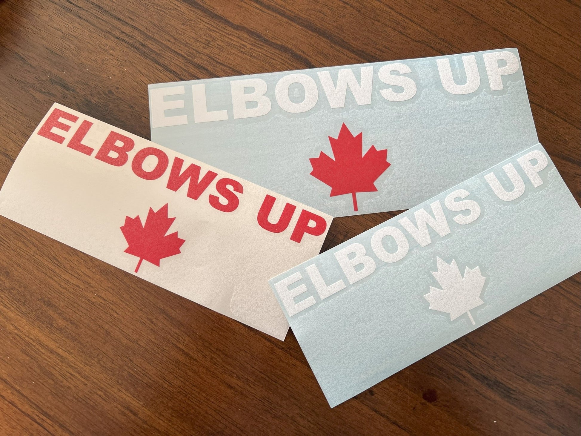 Elbows Up Decal - Canada Pride Vinyl Window Sticker - Madd Decals