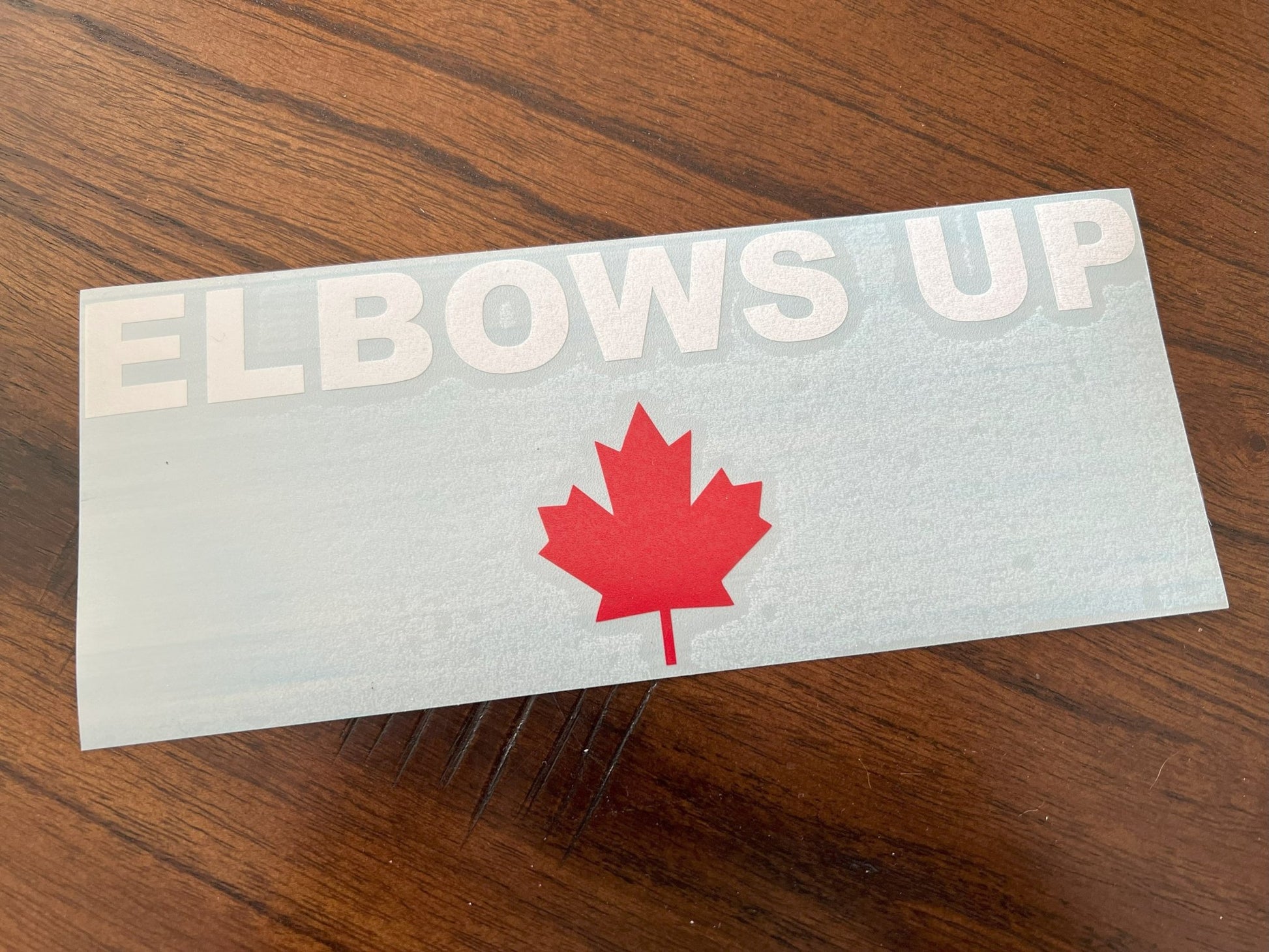 Elbows Up Decal - Canada Pride Vinyl Window Sticker - Madd Decals