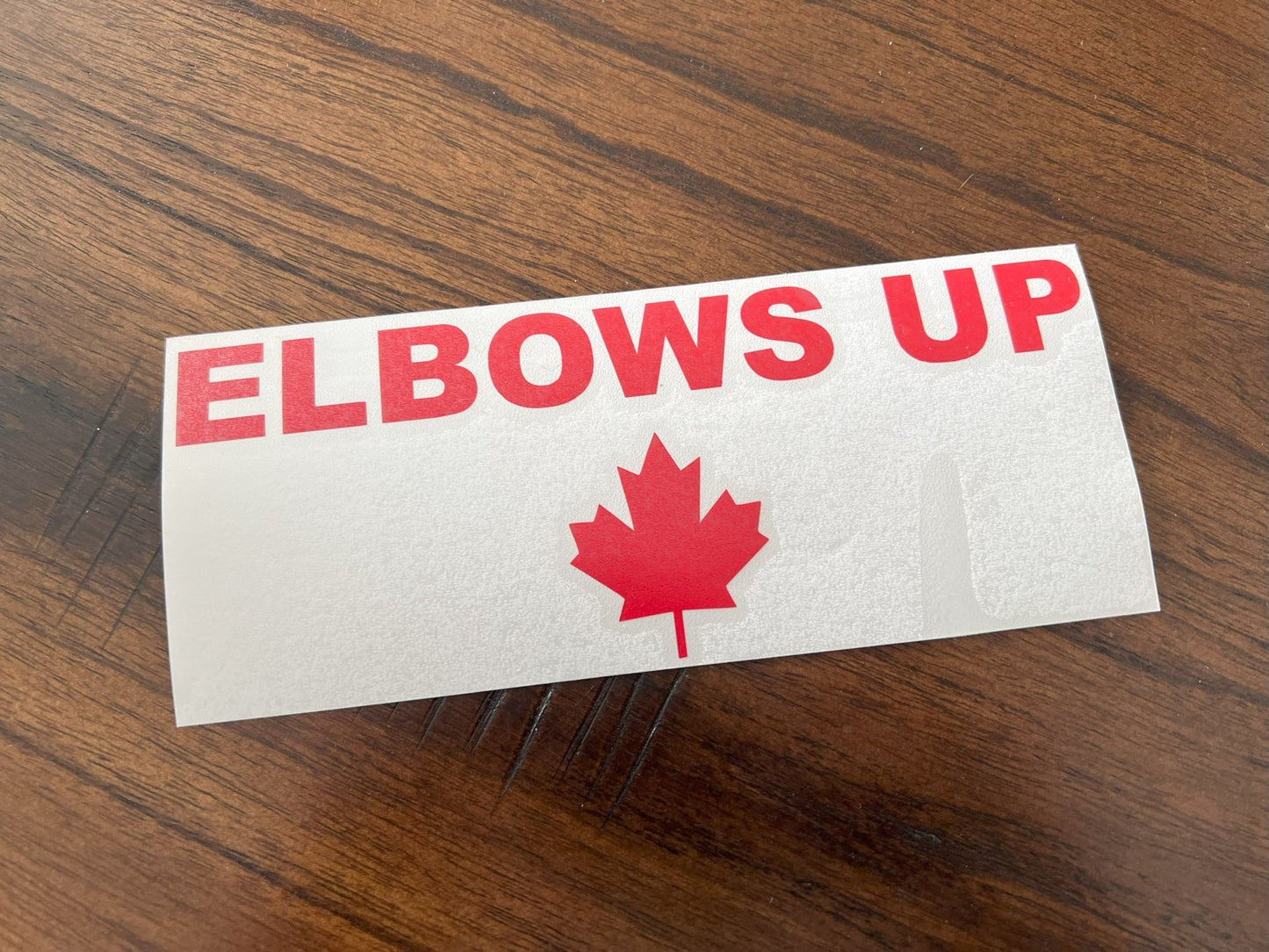 Elbows Up Decal - Canada Pride Vinyl Window Sticker - Madd Decals