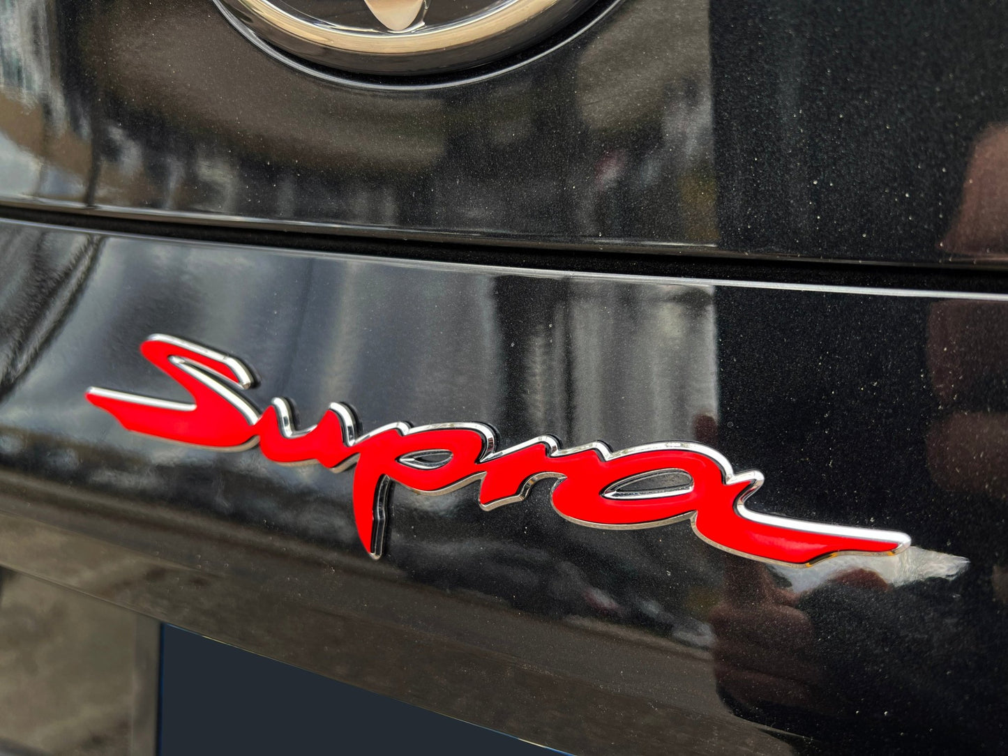2020-2024 A90 Supra Emblem Overlay Vinyl Color Change - Madd Decals