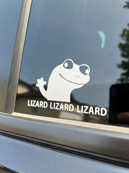 Lizard Meme Tiktok Decal