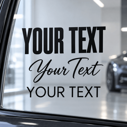 Custom Text Vinyl Decal - Madd Decals
