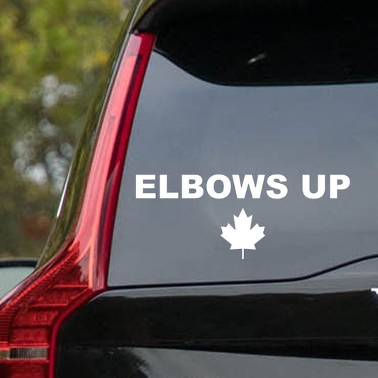 Elbows Up Decal - Canada Pride Vinyl Window Sticker - Madd Decals