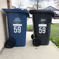 House Number Decals for Garbage & Recycling Bin and Mailbox - Madd Decals