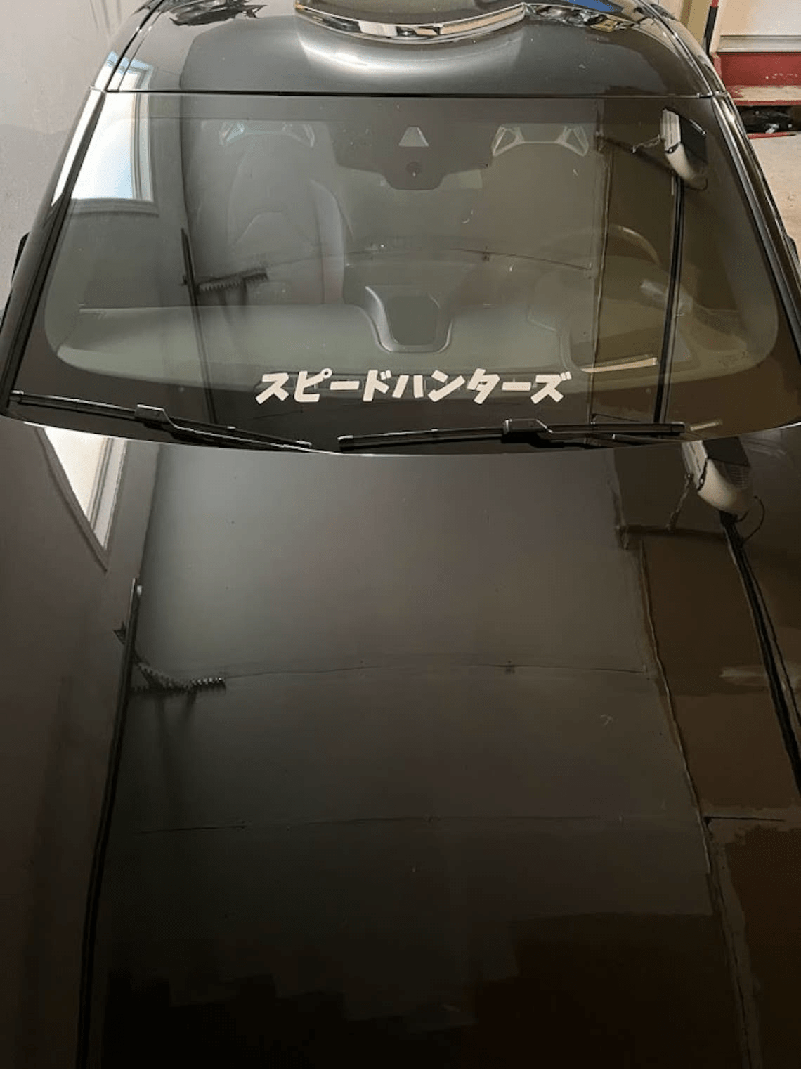 Speed Hunters written in Japanese Windshield Banner - Madd Decals