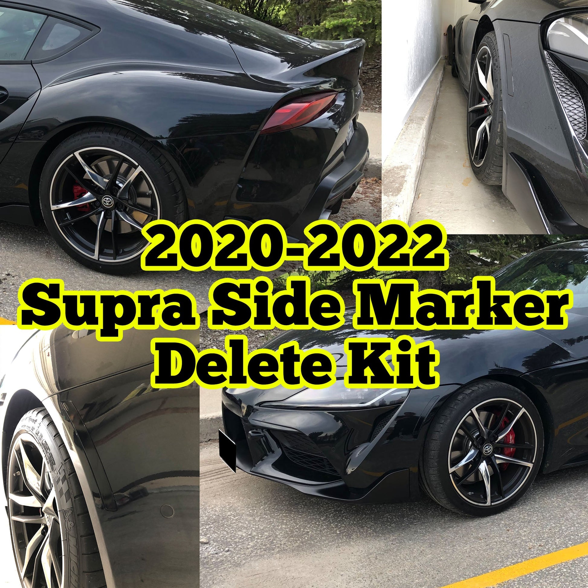 2020-2024 A90 Supra Side Marker Reflector Vinyl Delete Kit Overlay