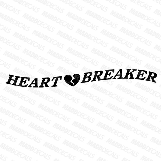 Heart Breaker Windshield Banner Decal - Madd Decals