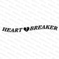 Heart Breaker Windshield Banner Decal - Madd Decals