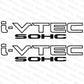 Honda i-VTEC SOHC Replacement Decal Set - Madd Decals