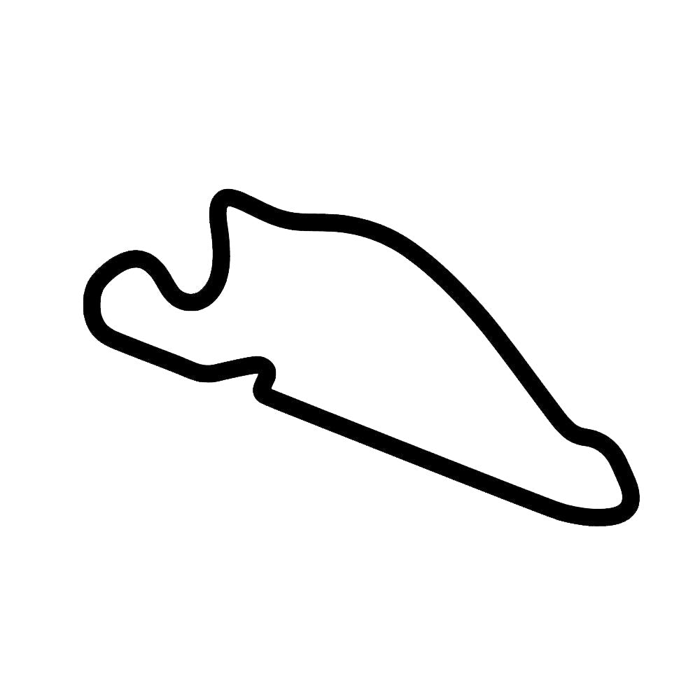 Portland International Raceway Track Decal Outline Sticker - Madd Decals