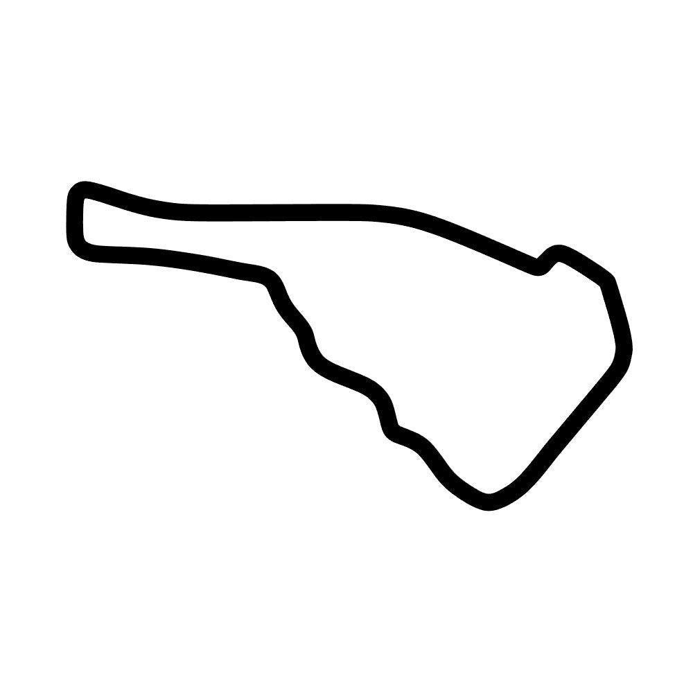 Road Atlanta Track Decal Outline Sticker - Madd Decals