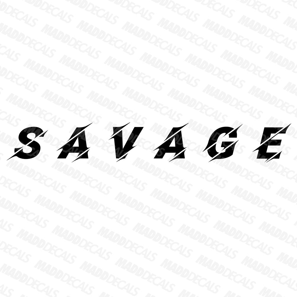 SAVAGE Windshield Banner Decal - Madd Decals