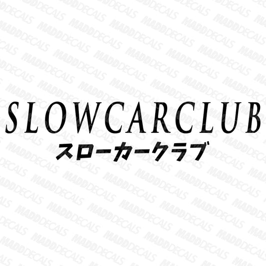 Slow Car Club Windshield Banner - Madd Decals