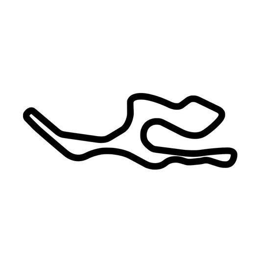 Sonoma Infineon Raceway Track Decal Outline Sticker - Madd Decals