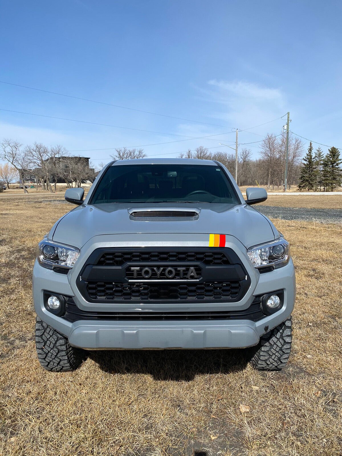 Tacoma Upper Grille 3 Racing Stripe Decals - Madd Decals