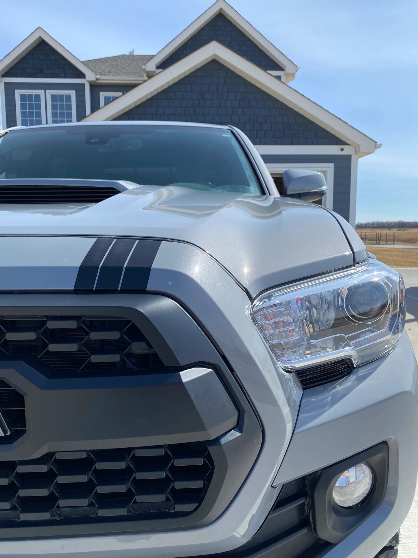 Tacoma Upper Grille 3 Racing Stripe Decals - Madd Decals