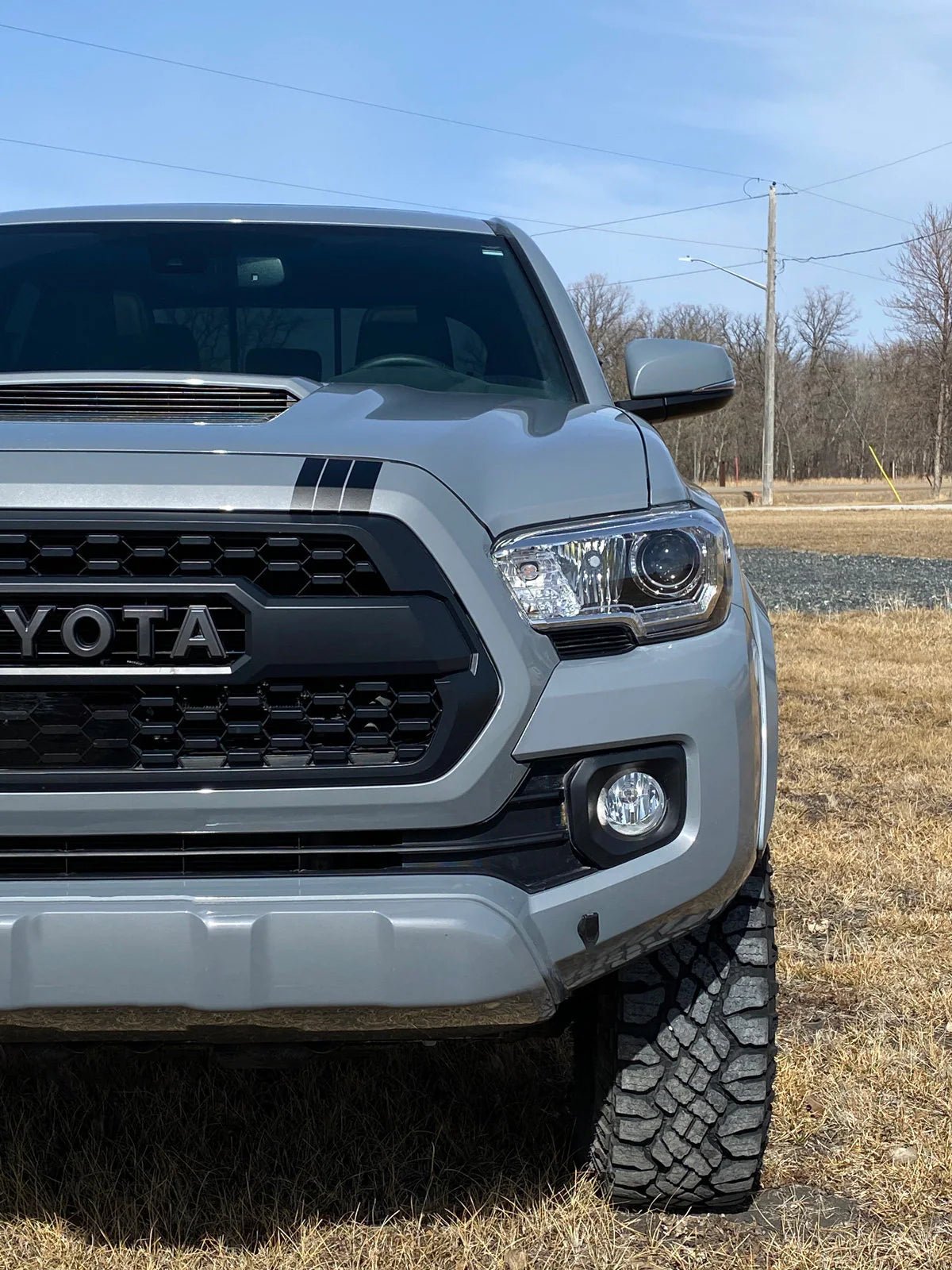 Tacoma Upper Grille 3 Racing Stripe Decals - Madd Decals