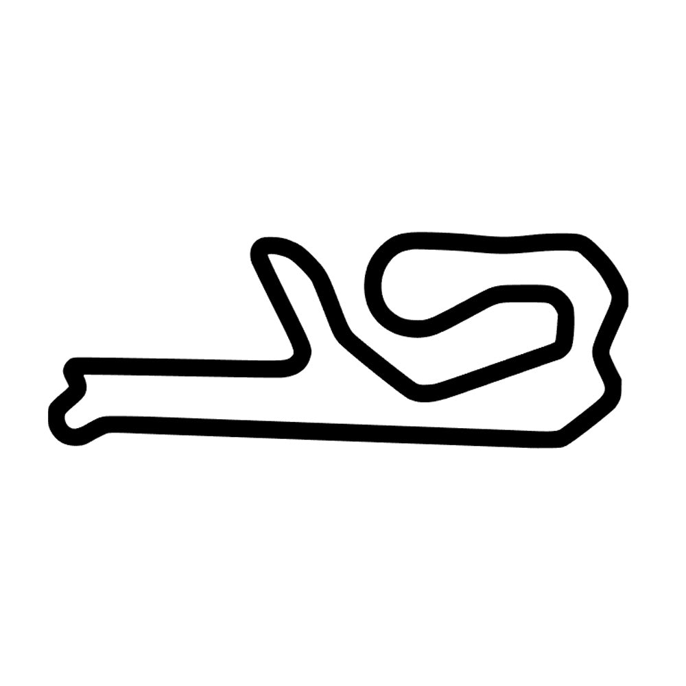 The Ridge Motorsports Park Track Decal Outline Sticker - Madd Decals