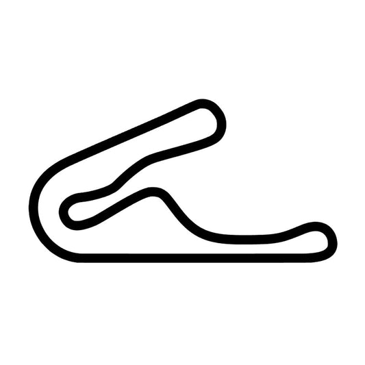 Tsukuba Circuit Track Decal Outline Sticker - Madd Decals