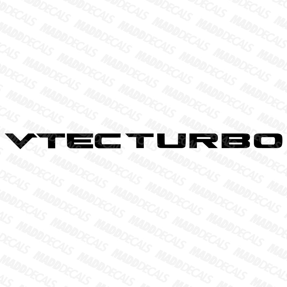 VTEC TURBO Decal - Madd Decals