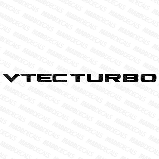 VTEC TURBO Decal - Madd Decals